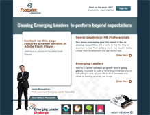 Tablet Screenshot of footprintleadership.com